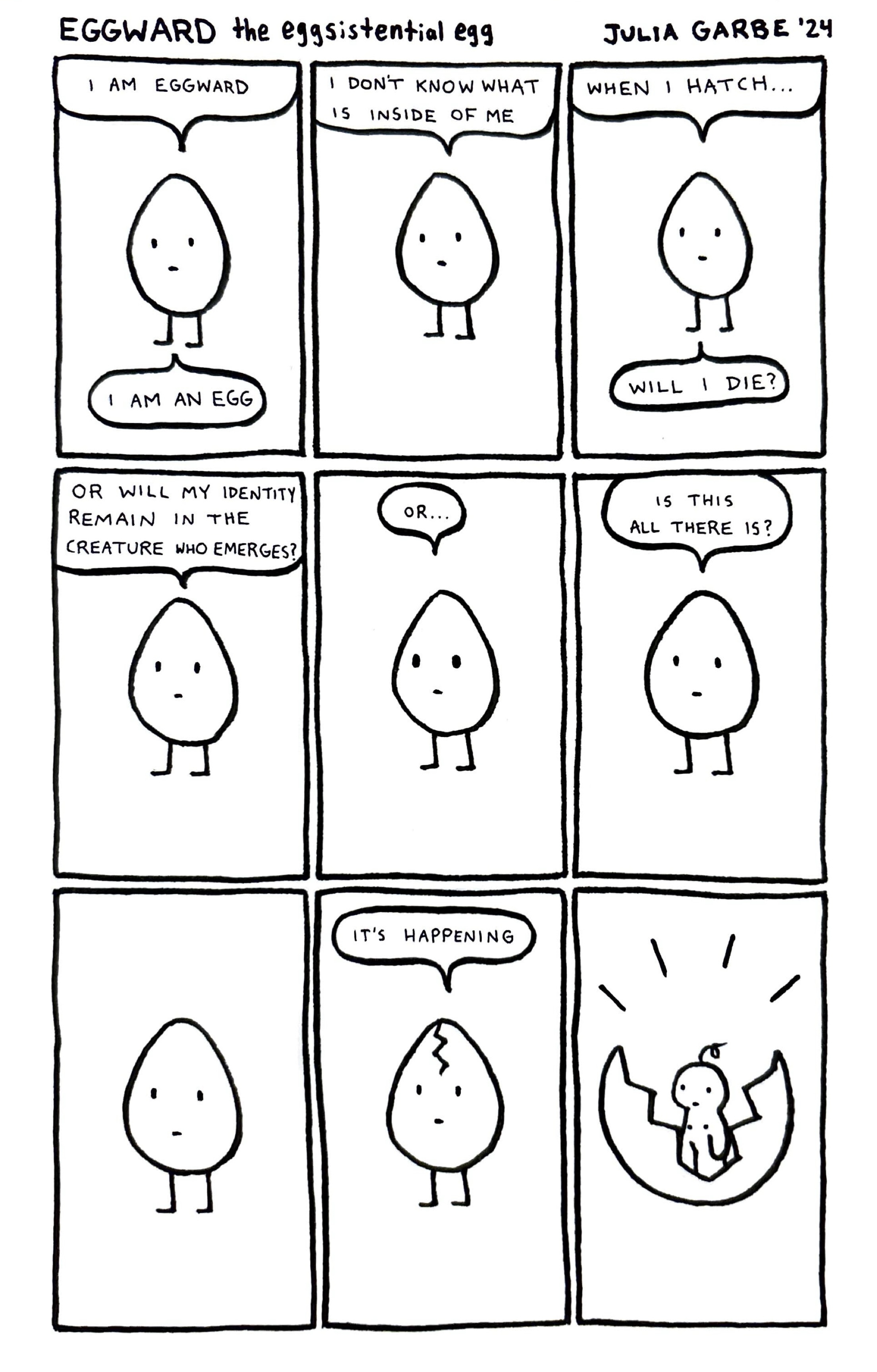 comic about an egg with an identity crisis